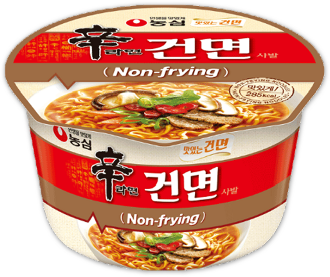 농심 신라면 건면 사발 77g, 11개
