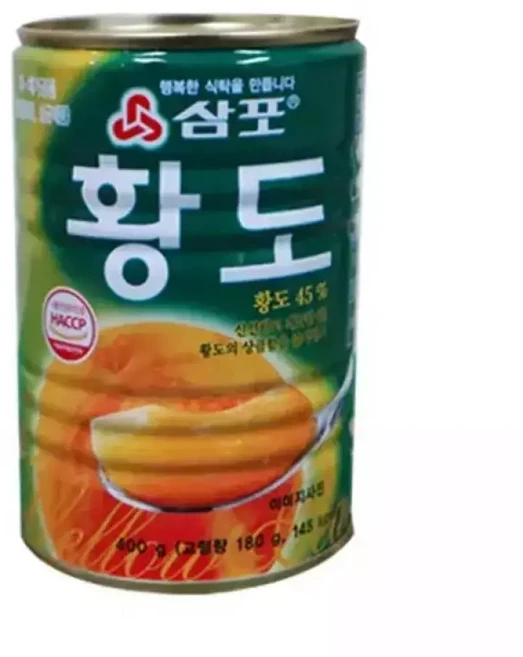 삼포 황도 슬라이스 400g 24개 1박스, 1개
