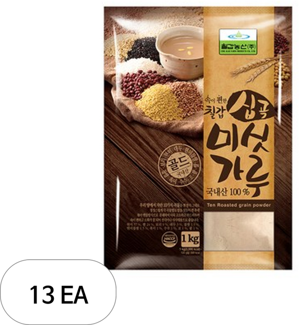 칠갑농산 십곡 미싯가루, 1kg, 13개