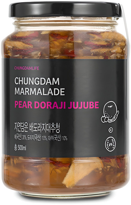 청담라이프 배 도라지 대추청, 500ml, 1개입, 1개