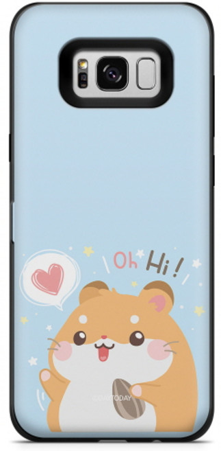 갤럭시S8 케이스 햄스터 마그네틱 카드 범퍼