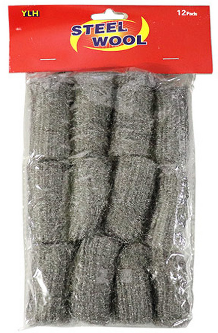 태극 스틸울 수세미 12p-TK 탄냄비 가스레인지 후드 청소수세미, 1개, 12개