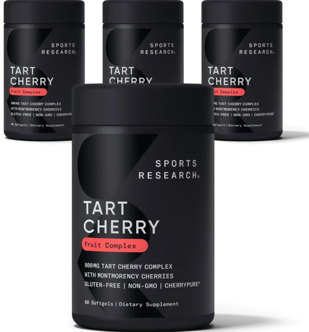 스포츠리서치 타트 체리 컨센트레이트 800mg 소프트젤, 60정, 4개 - 쿠팡