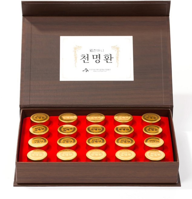 천마니 천명환 무주 천마 천마 분말 침향 분말 홍삼 맥아 더덕 부모님 친정 시댁 선물 명절 추석 설날, 2개, 20환, 80g