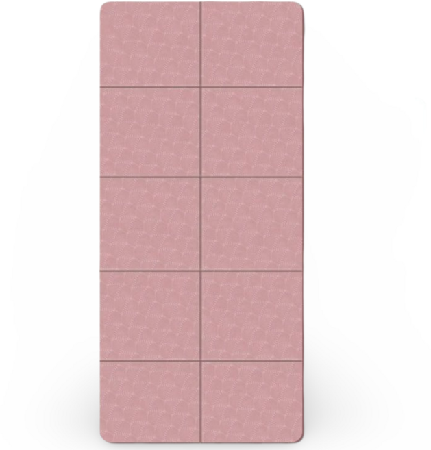 코어가드 접이식 논슬립 요가매트, 핑크, 1개