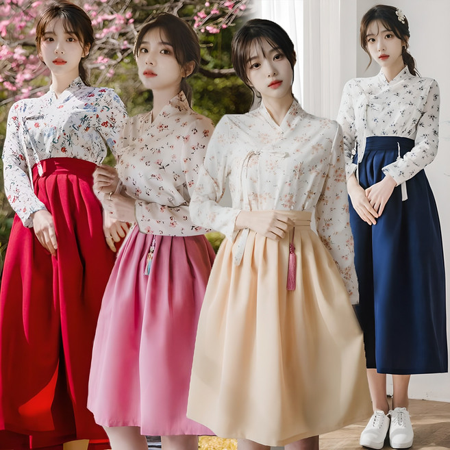 생활한복 저고리 허리치마 세트 개량 계량 퓨전 반티