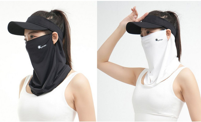 제이베니 얼굴 햇빛가리개 자외선차단 마스크 얼굴가리개 2P