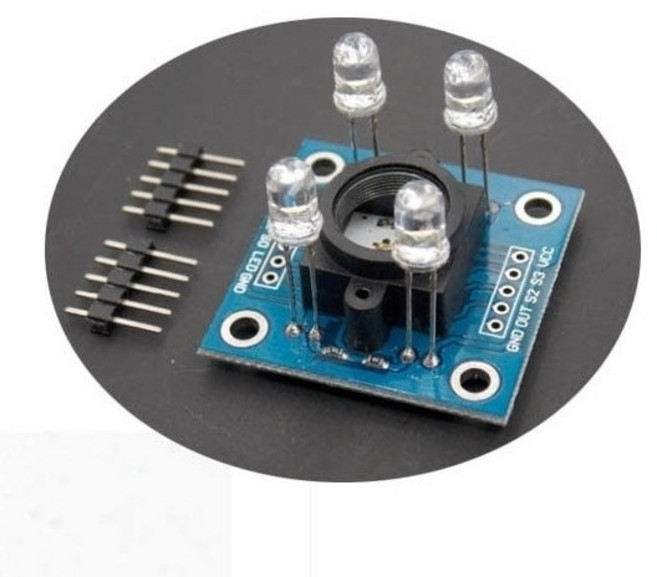 TCS3200 컬러 인식 센서 모듈 - 색상 감지 RGB 광센서 - MCU 디지털 출력 호환, 1개