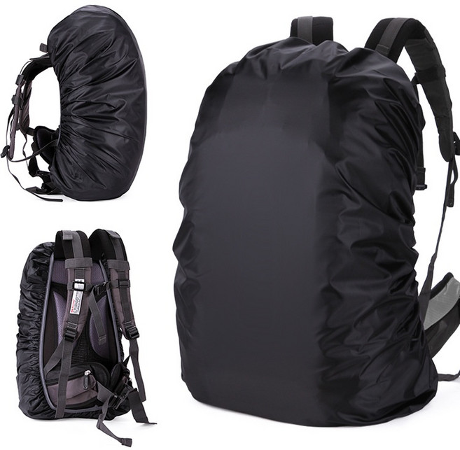 登山防水背包套 15-80L, 黑,15-20L