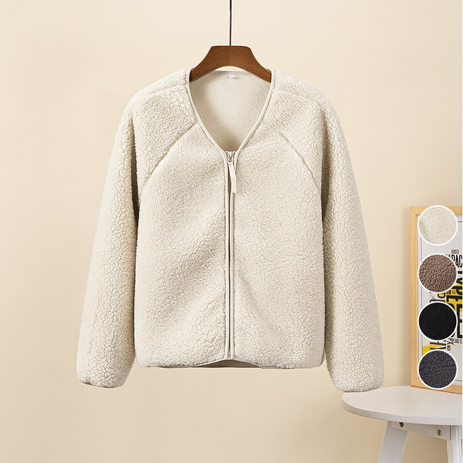 여성 소프트 후리스 플리스 집업 점퍼 가을 겨울 자켓 외투 뽀글이 옷 제이유미 K0082