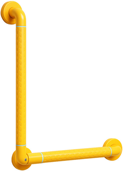 아띠꼴로 노인 화장실 안전 손잡이 변기 보조 안전바 핸드레일, 옐로우, 1개