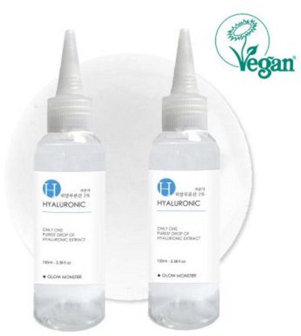 저분자 히알루론산 원액 100ml 2개 비건인증 글로우몬스터