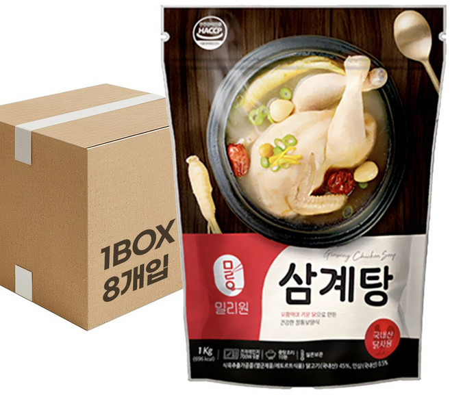 밀리원 삼계탕 1kg*8, 1kg, 8개