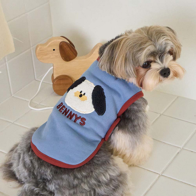 베니즈 에픽 벨크로 조끼 점퍼 아우터, 1개, 블루