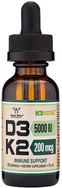 더블우드 D3 5000IU K2 200mcg, 30ml, 1개