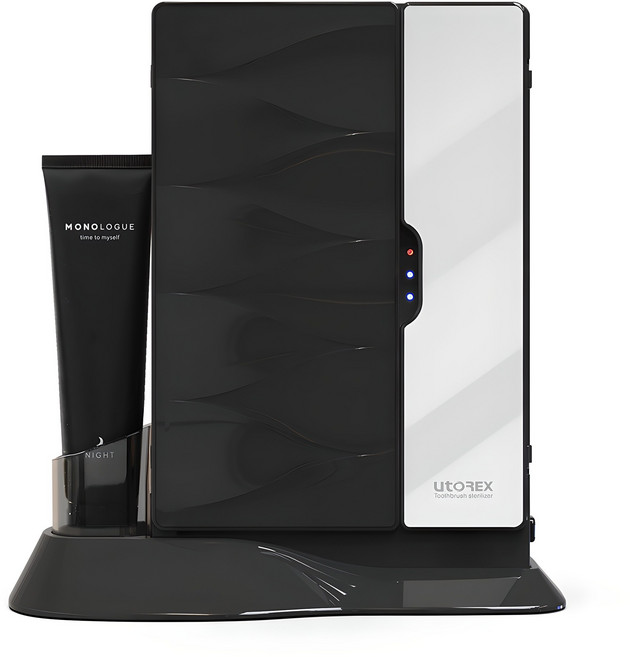 유토렉스 양문형 칫솔살균기, UTQ-3000B, 블랙