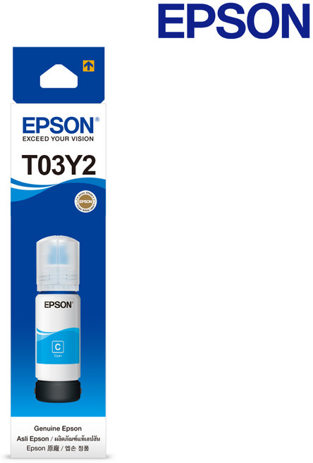 엡손 정품 잉크 T03Y200 파랑 청록 L6190 L4150 L6160 L6170, 1개