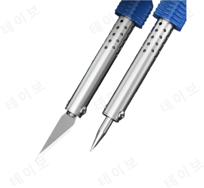 가정용 전기인두 겸용 열식 전기 손조각 용접 다용도 조각칼 열융착 공구, 60W 인두 조각 칼 유럽 규격 220V & 칼날, 1개, 60W 인두 조각 칼 유럽 규격 220V & 칼날