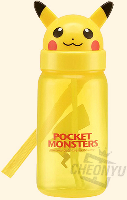 피카츄 페이스 스트로 보틀 350ml, 1개