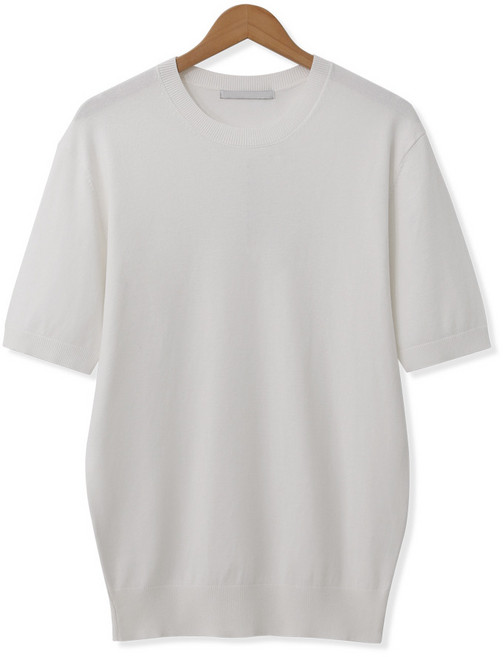 엠엔씨 남성용 쿨터치 라운드넥 반팔 니트 MDKN967WS