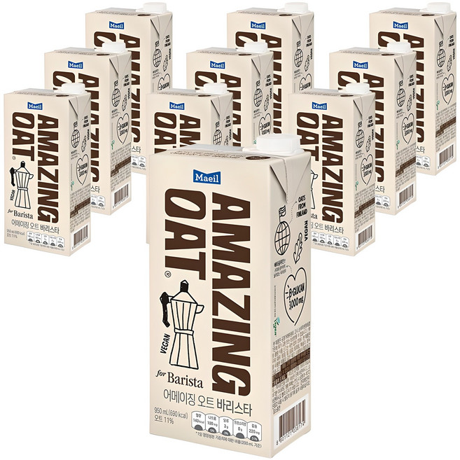 어메이징오트 바리스타, 950ml, 10개