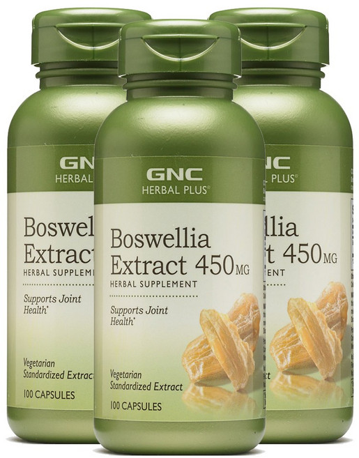 GNC 보스웰리아 추출물 450mg 캡슐, 100정, 3개
