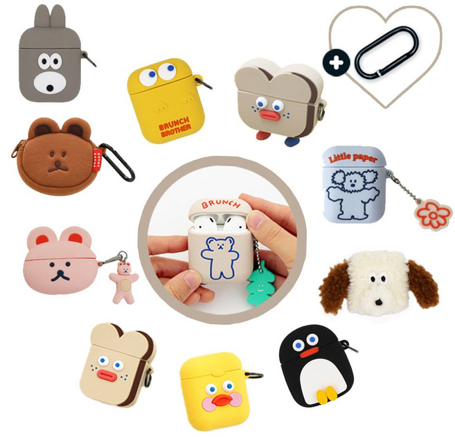 로마네 브런치 브라더 에어팟 프로 케이스 파우치 1세대 2세대, 2.에어팟 프로, 1개