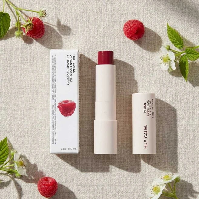 휴캄 에센셜 컬러 입술 보습제 레드베리 립밤(비건), 3.8g, 1개, 레드 - 쿠팡