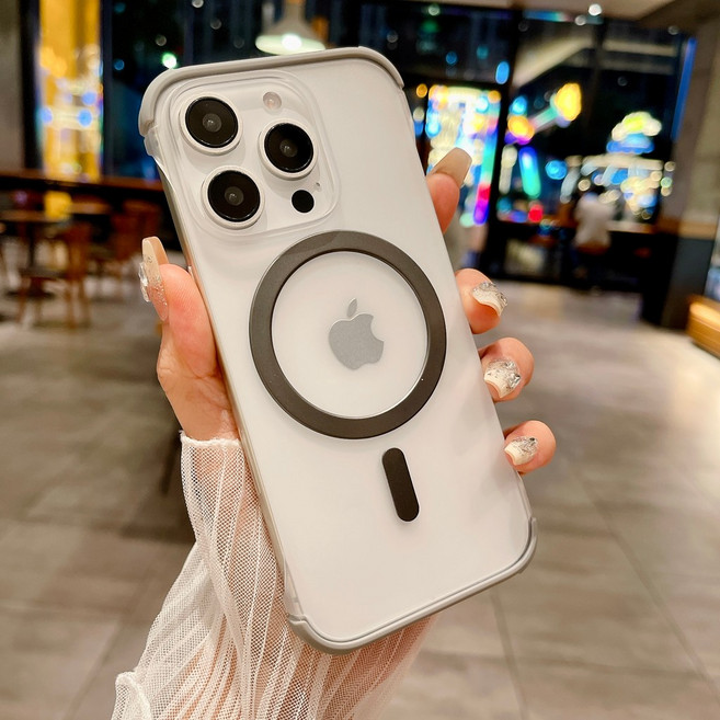超薄無邊款散熱 Magsafe磁吸 磨砂 手機殼 適用蘋果 iPhone16 15 14 13 12 11 ProMax