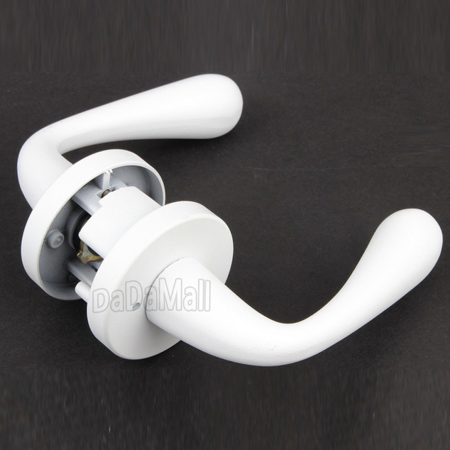 STL-115 욕실 레버 문고리 방문손잡이 교체, STL-115화이트, 고객직접설치