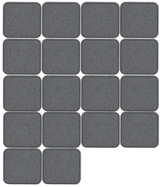 Taihao THCS 1U 씬 키캡 로우 프로파일 키캡 기계식 키보드용 Kailh Choc 1350 또는 MX 스위치 18개, 16 MX Char 18in1x1