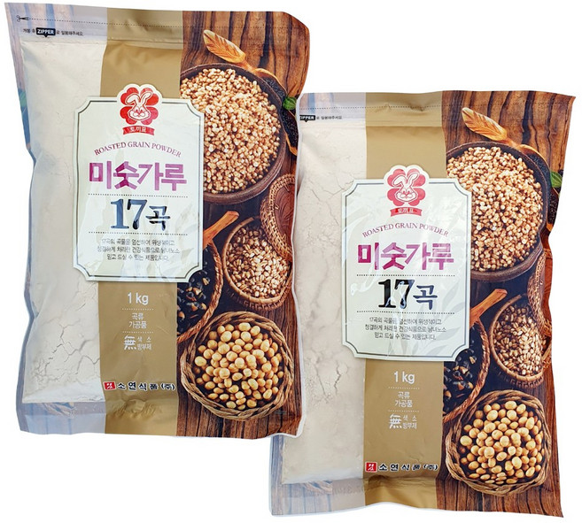새마원 소연 17곡미숫가루 아침 식사대용 선식 곡물쉐이크, 2개, 1kg
