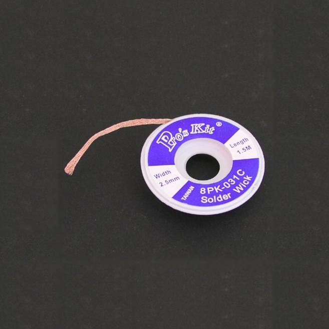 Proskit Prokit(프로킷) 납 흡입 테이프 1.5m 8PK-031C/T8366 납땜/기타인두용품, 1개, 선택없음