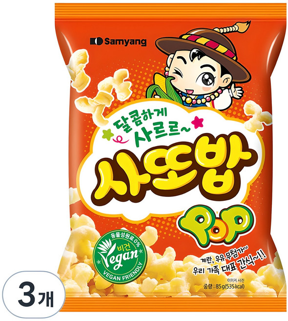 삼양 사또밥, 85g, 3개