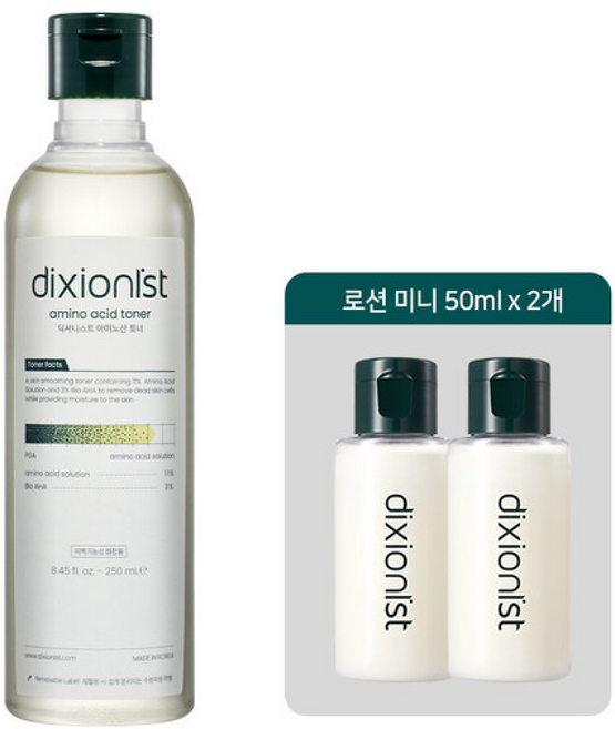 딕셔니스트 아미노산 토너 + 로션 미니, 2개