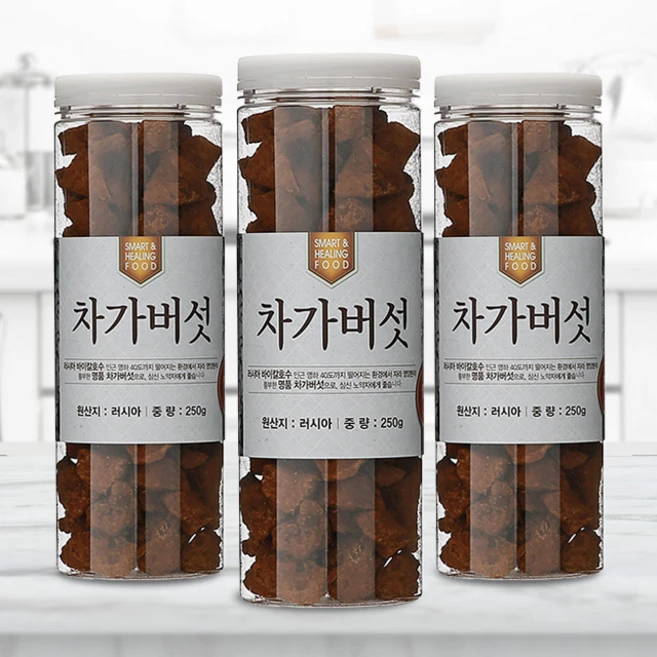 채울농산 자작나무 영양이 고스란히 차가버섯 (러시아산 250g), 1개, 250g - 쿠팡