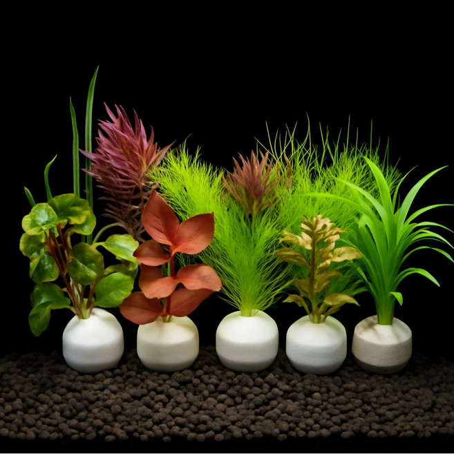 수초몰 포트수초 초보 구피 어항, 4개