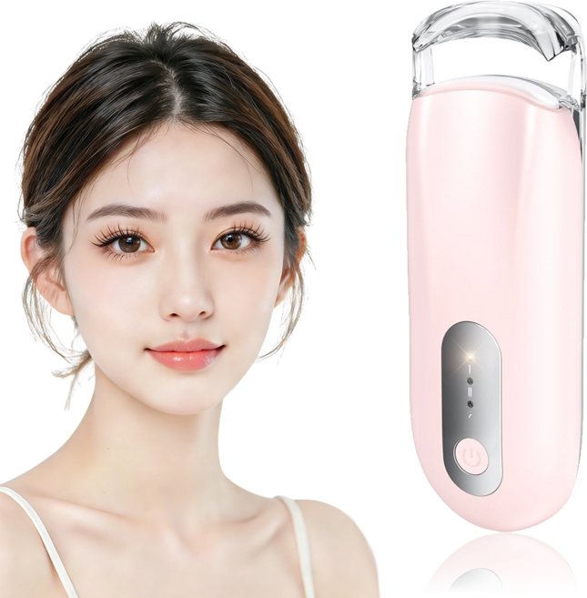 속눈썹 고데기 전기 히팅 뷰러 C타입 충전, 핑크, 4366