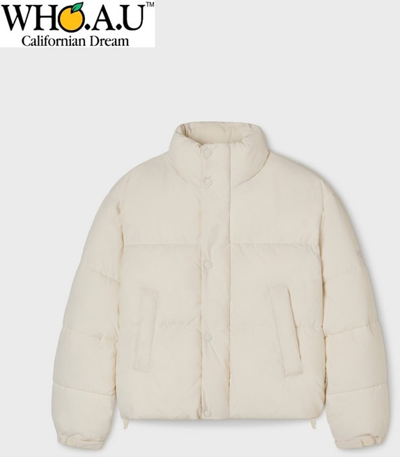 후아유 W.A.U Short Puffer Padding-IVORY-WHJPF4V15F