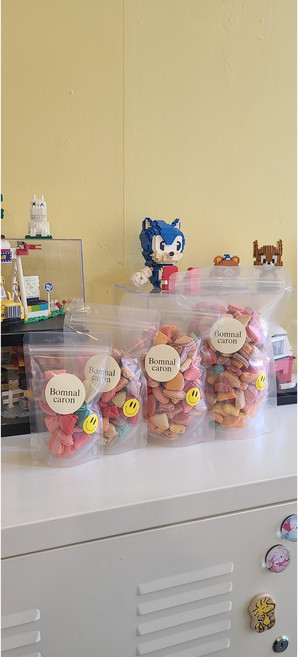 봄날카롱 마카롱꼬끄 200g 쫀득, 1개