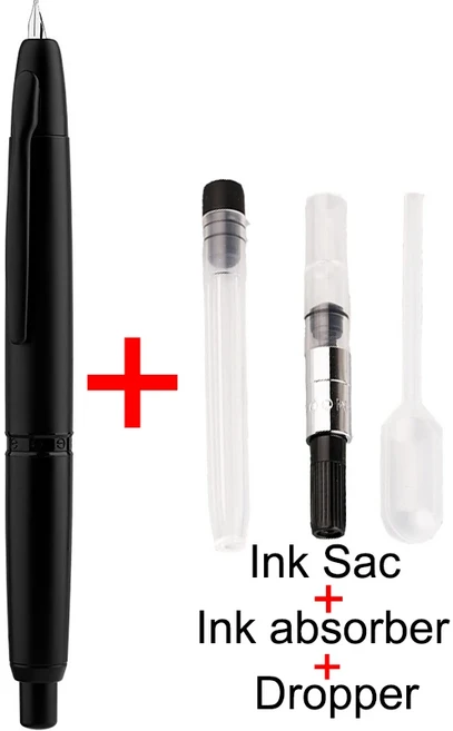 마존 A1 메탈 피쉬 스케일 프레스 만년필 리트랙터블 EF/F 닙 스트라이프 인그레이빙 잉크펜 오피스 스쿨, 01 EF(0.38mm), 17 Matte Black And Clip