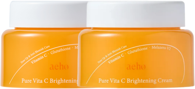 애호 글루타치온 겉&속 기미 잡티 주근깨 흑자 제거 멜라닌 케어 브라이트닝 비타민 미백 크림, 2개, 50g