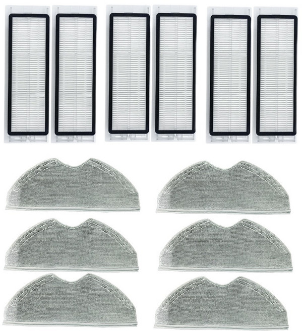 와이제이 치후 360 로봇청소기 호환용 부품, 1세트, 치후 s5 s7 물걸레6p 필터6p