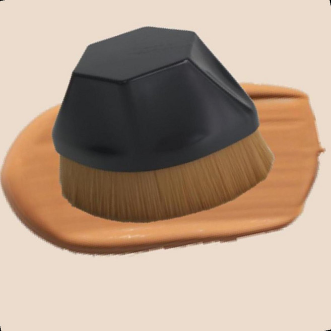 플랫브러쉬 파운데이션도포 베이스메이크업 얼굴페인팅 화장솔, 1개