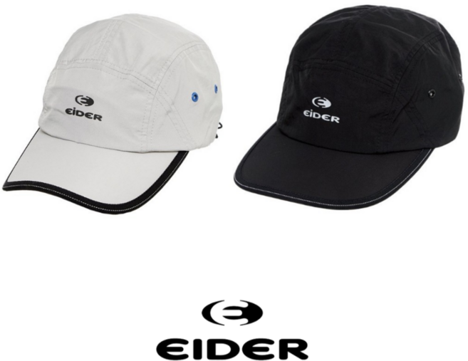 [백화점 매장판] 아이더 EIDER 미니 로고 여름 햇빛가리개 챙모자 남자 여자 남여공용 볼캡 캡모자 모자, 플래티넘 브라이트
