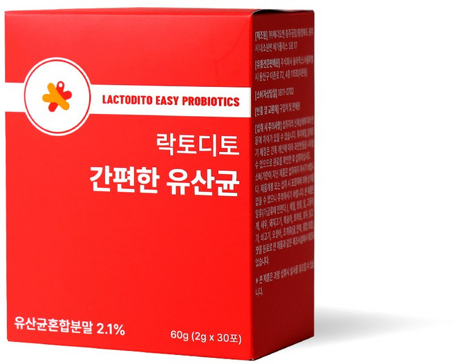 락토디토 간편한 유산균 30포 60g, 1개, 30회분