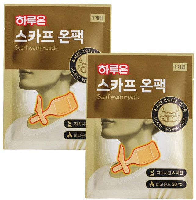 하루온 목 어깨 찜질 온팩 스카프온팩, 20개