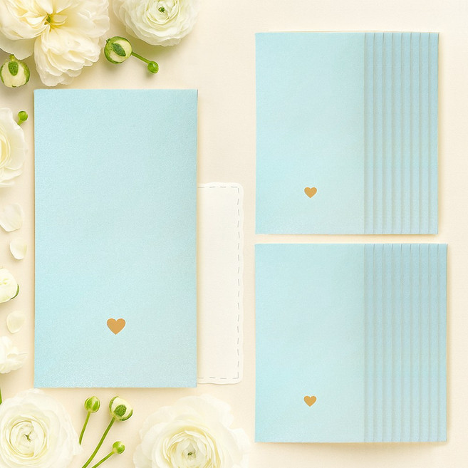 샵리코리스 프리미엄 감사봉투 고급 답례 예쁜 용돈봉투, 블루골드(총20매)