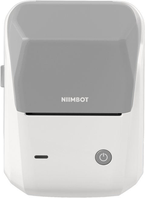 님봇 B1 휴대용 블루투스 라벨프린터 (라벨지1개포함), B1그레이, 사각화이트40x30, 1세트, NIIMBOT