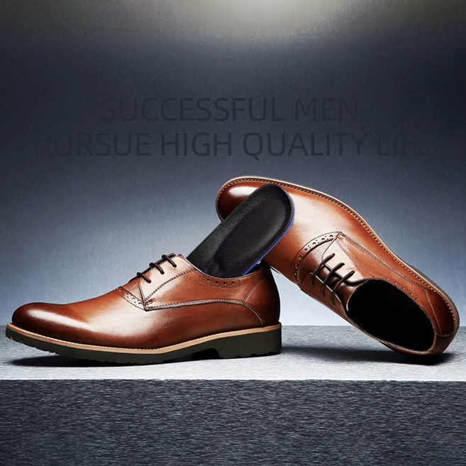 땀냄새 제거 소가죽 깔창 통풍 인솔 기능성 남자 충격완화 구두 아치 발보호, 1세트